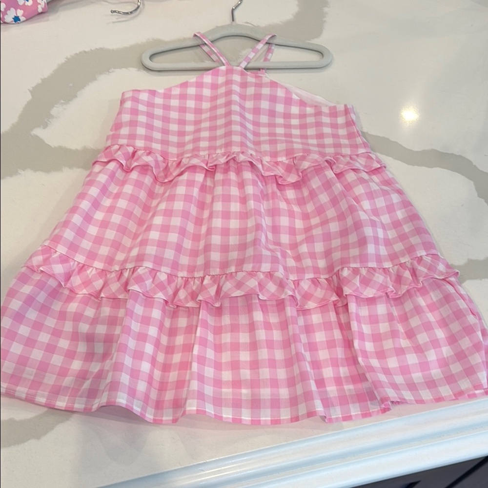 Janie and Jack Pink Gingham Dress